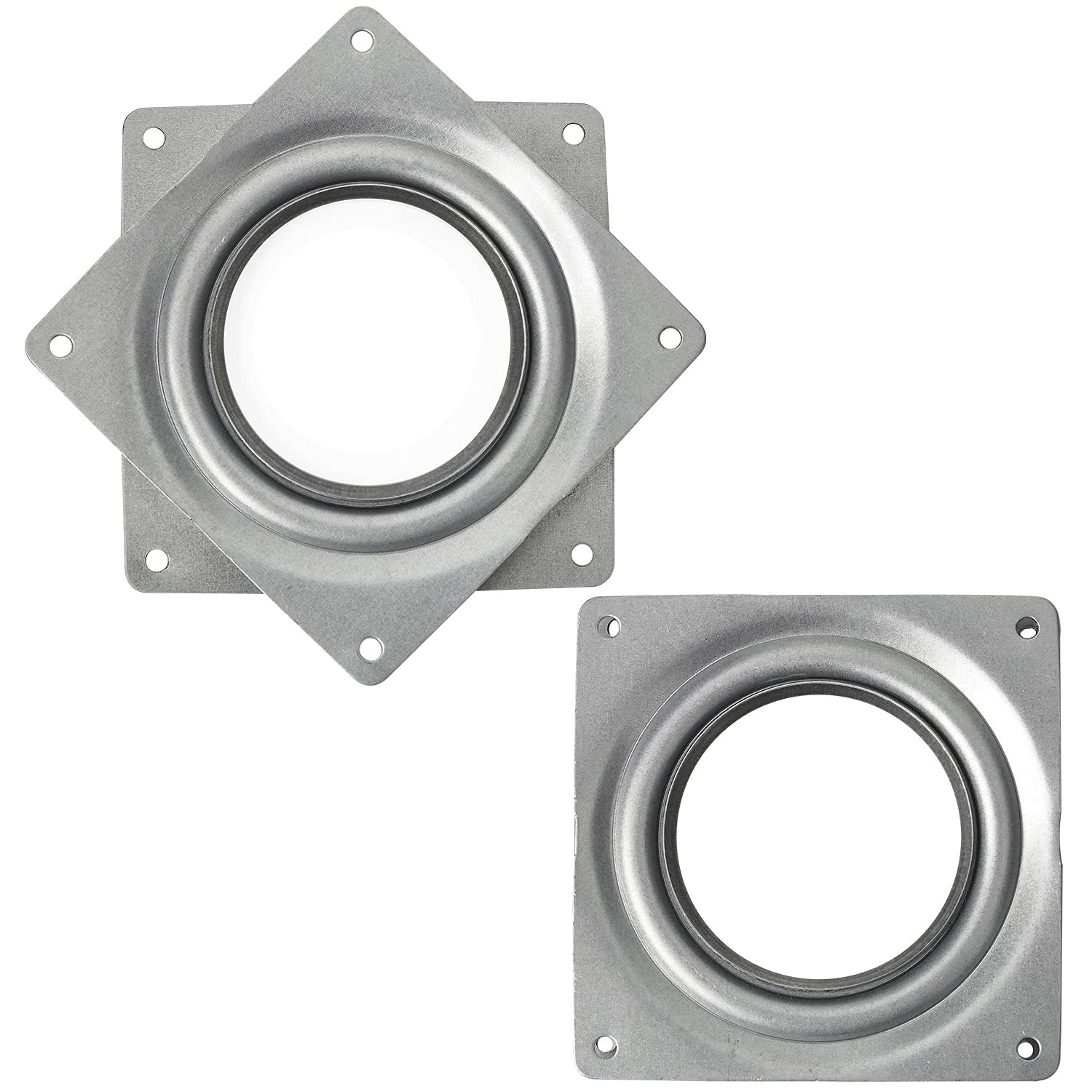 2 Pack 4″ Lazy Susan Turntable 300 LBS pounds Steel Ball 4 Inch, Silver