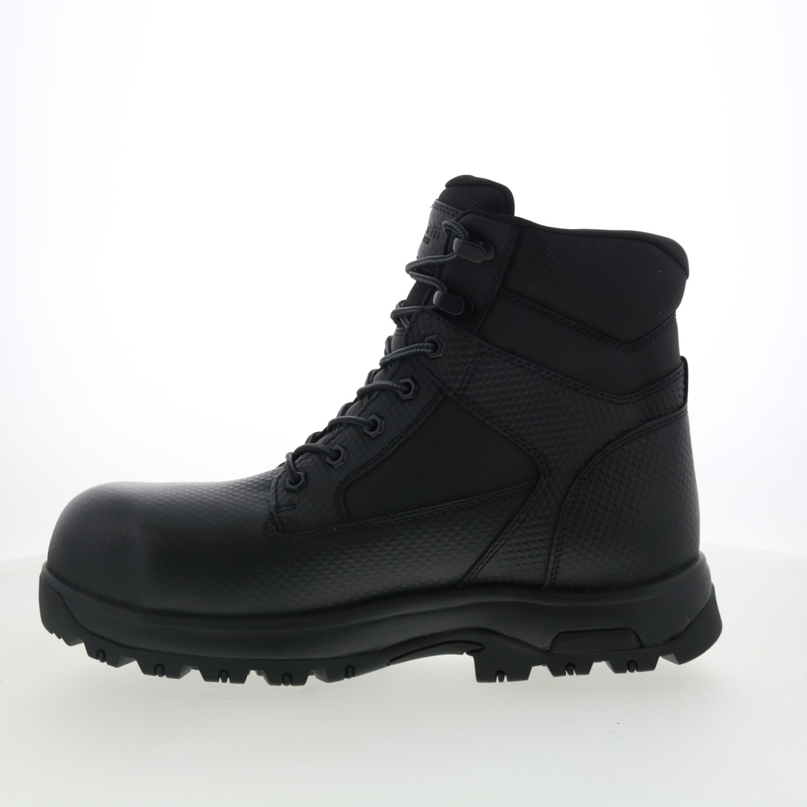 Dunham 8000 Works WP Safety 6″ Plain Toe Boot Mens Black Work Boots
