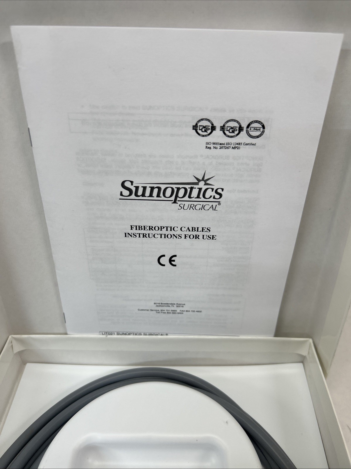 E1325 Sunoptics Surgical Fiber Optic Cable SG-0088