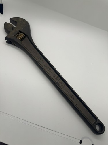 15in Model W-74 Ampco Albr Adjustable Wrench Tool Black Colored