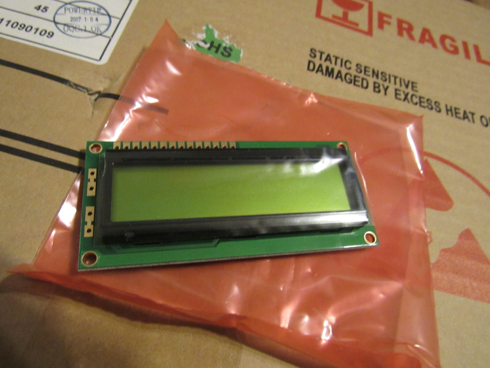 box 45 LCD display PC 1602-Q HD44780 driver new by WBU IC2
