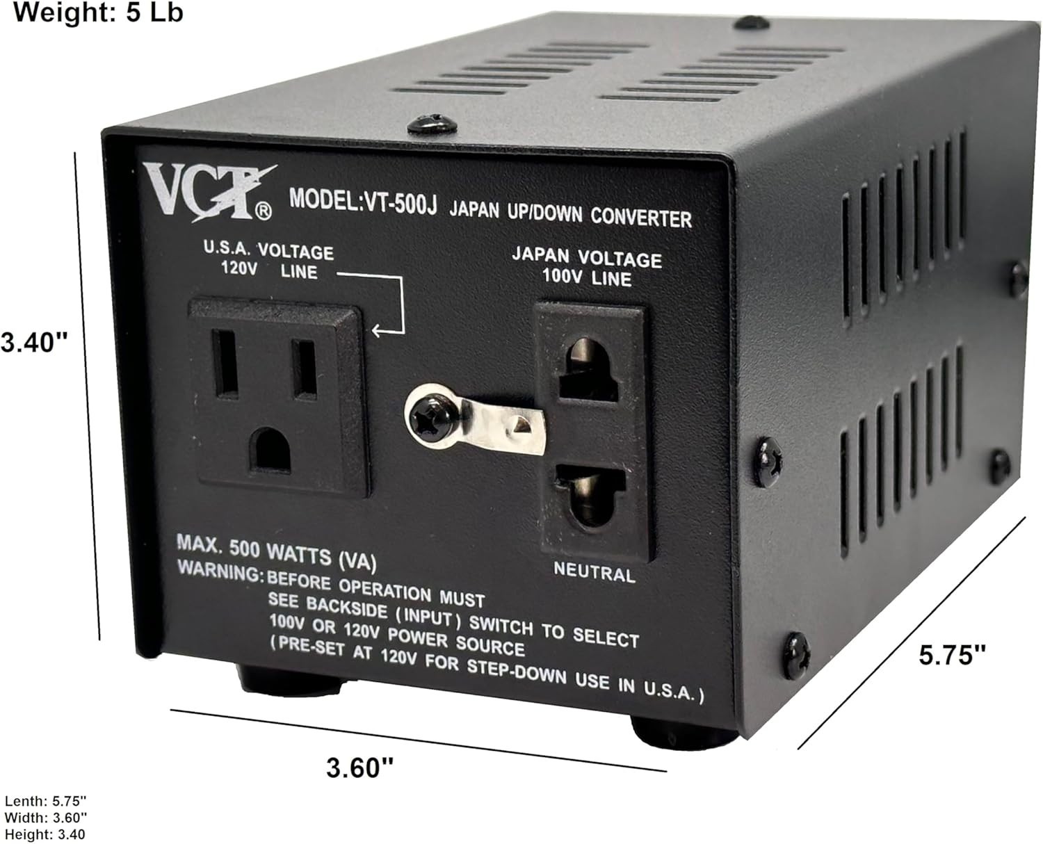 – Japanese Step Up/Down Voltage Transformer Converts Japan 100 Volts To 110V …