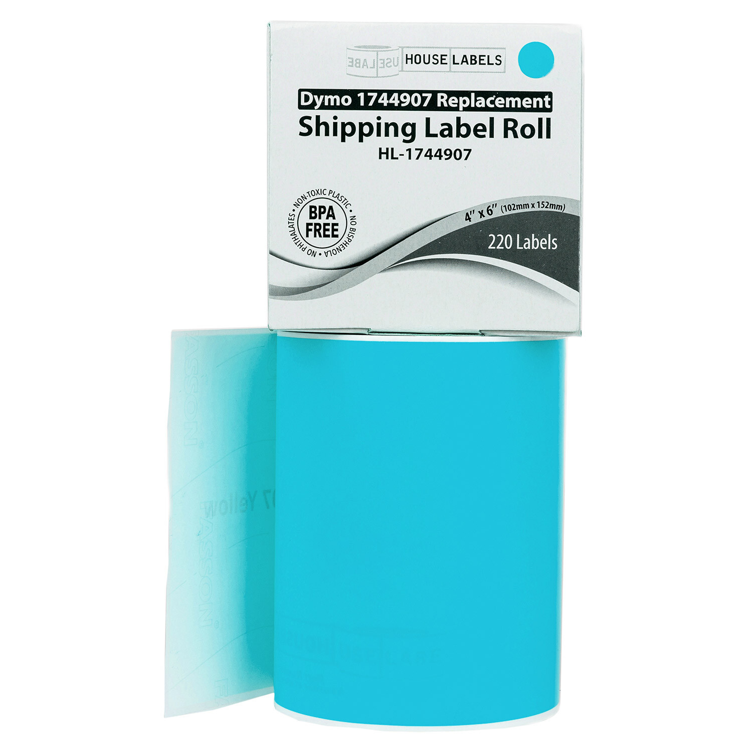 DYMO LW 1744907 BLUE 4XL 4×6 4″x6″ – (40) Rolls All-Purpose Labels – FREE SHIP
