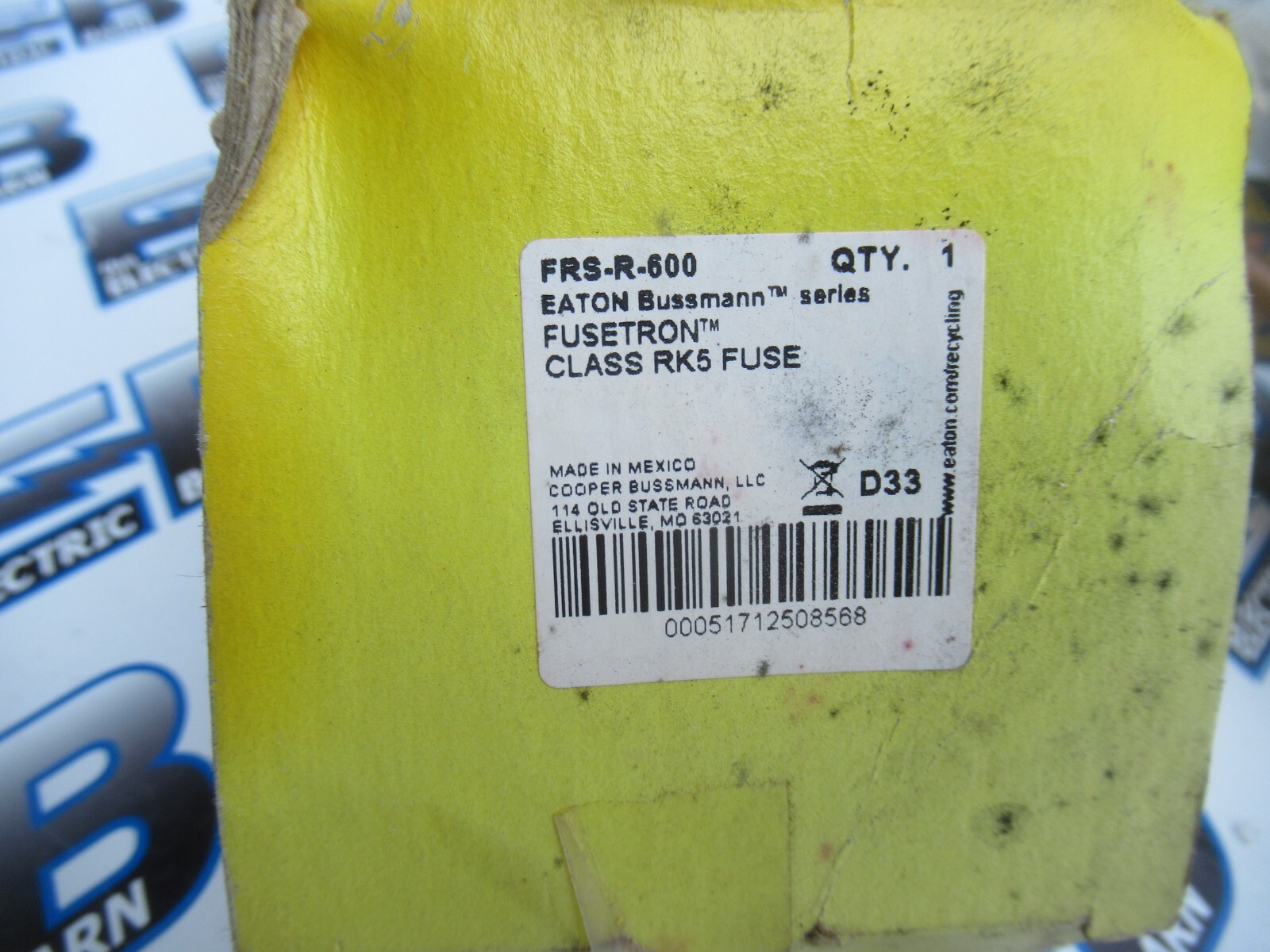 Bussmann FRS-R-600, 600 Amp, 600 Volt, Time Delay, Class RK5, Long Fuse- NEW-B