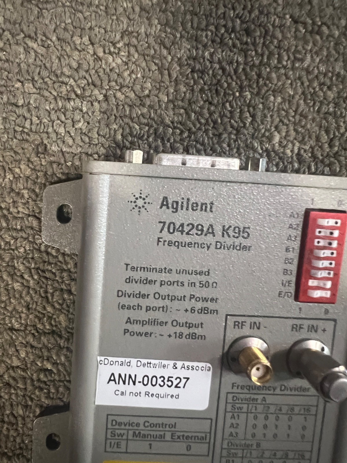 HP / Agilent 70429A K95 Frequency Divider