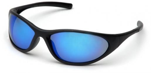 Pyramex SB3365E Zone II Safety Glasses Black Frame w/Ice Blue Lens (12 Pair)