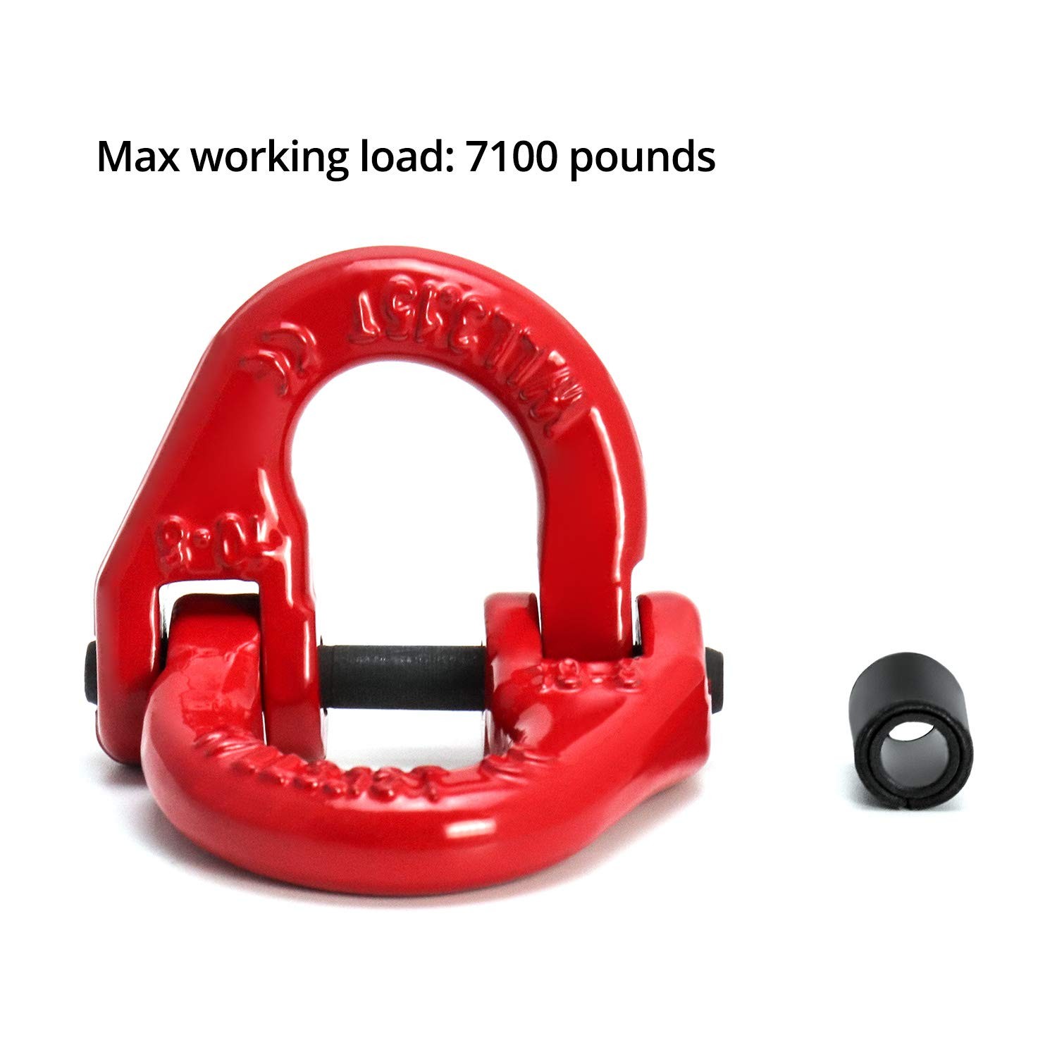 G80 Hammerlock Coupling Links 3/8in Alloy Steel 7100lb WLL Red 4 Pack For Chains
