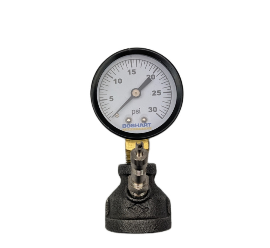 Boshart PG-GTMC-30 Gas Test Manifold Coupling with Pressure Gauge