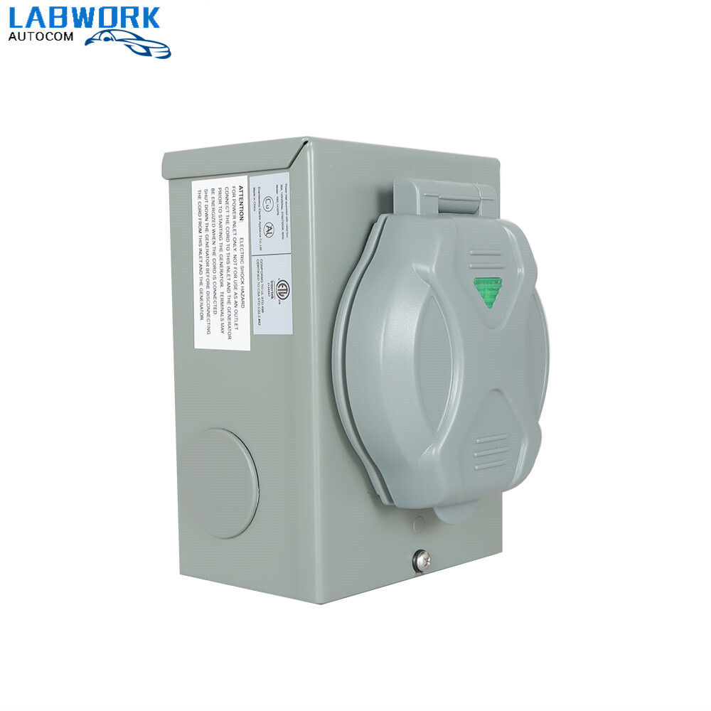 Generator Inlet Box 30 Amp Power Inlet Box L14-30P ETL Listed 4 Prongs