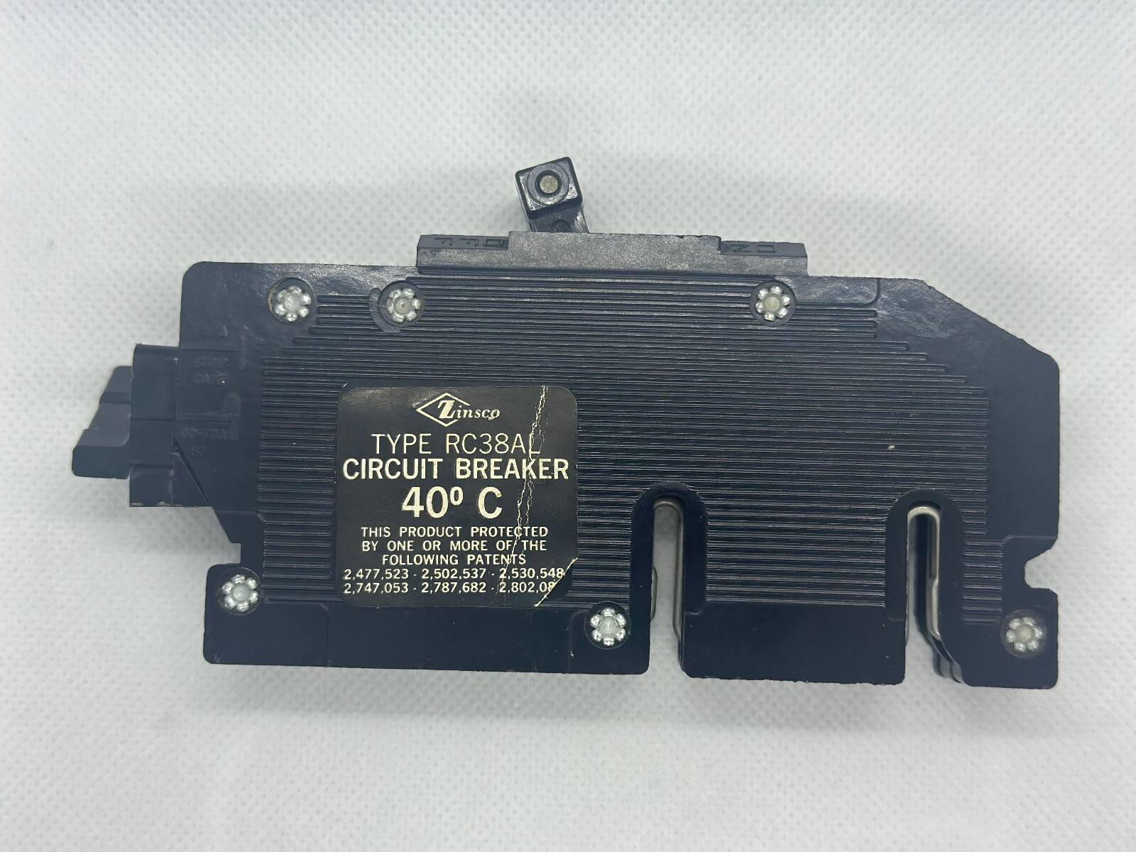 ZINCO RC38AL 50 AMP / 50 AMP BREAKER TANDEM CIRCUIT BRAKER 120V/240V RC3850