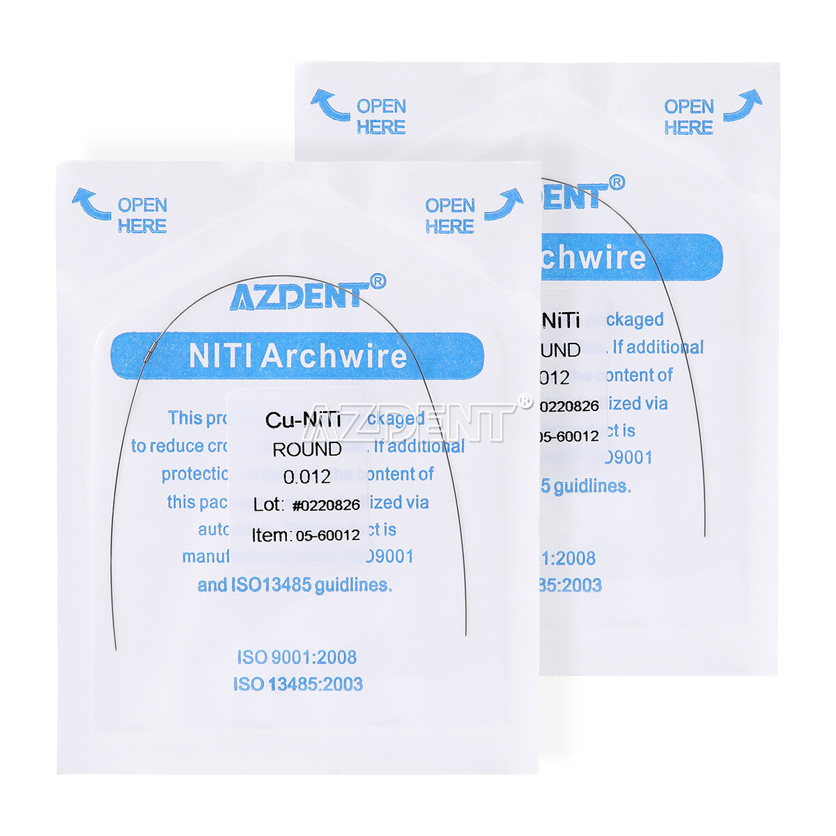 Dental Orthodontic Super Elastic Cu-NiTi Arch Wire Stops Round/Rectangular Damon