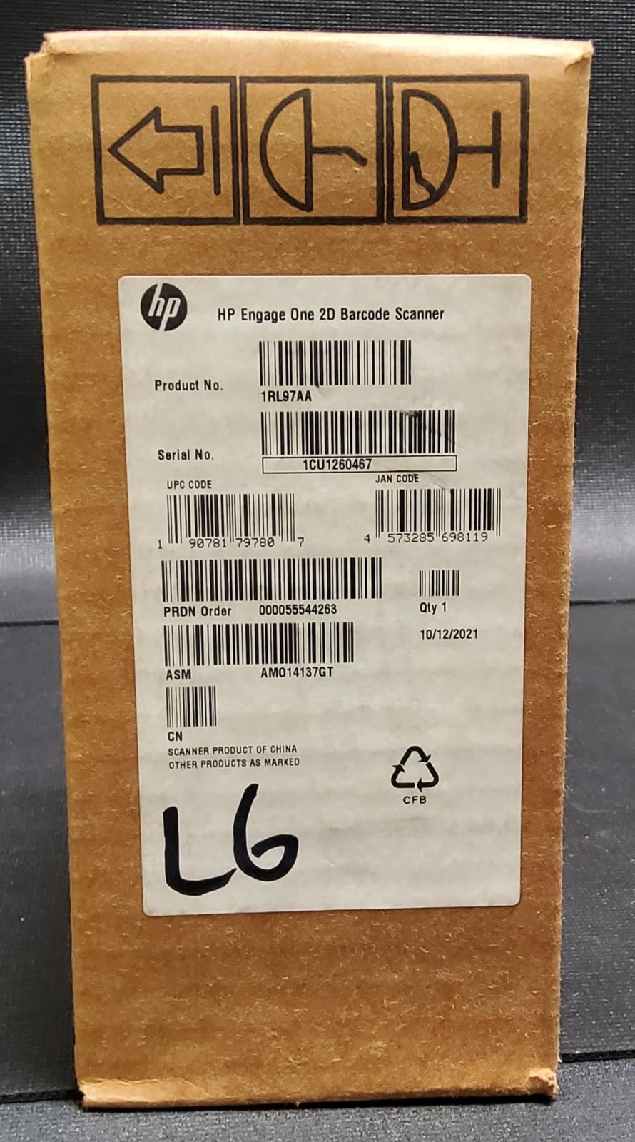 Brand New HP Engage One 2D Barcode Scanner 1RL97AA