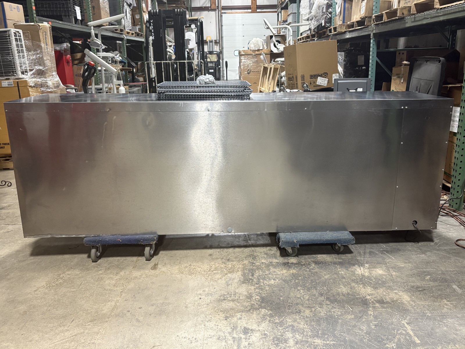 Perlick BBS108 108″ Back-Bar Refrigerator 4 Swinging Glass Doors, Stainless 120V