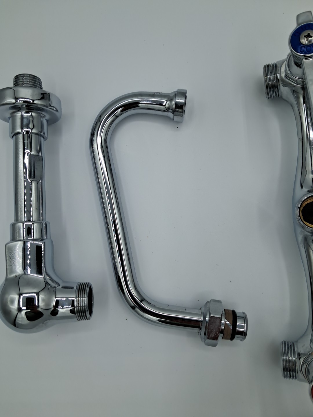 AA Faucet 8″ Wall Mount NSF Commercial No Lead Faucet W/ Wok Wall Faucet Parts