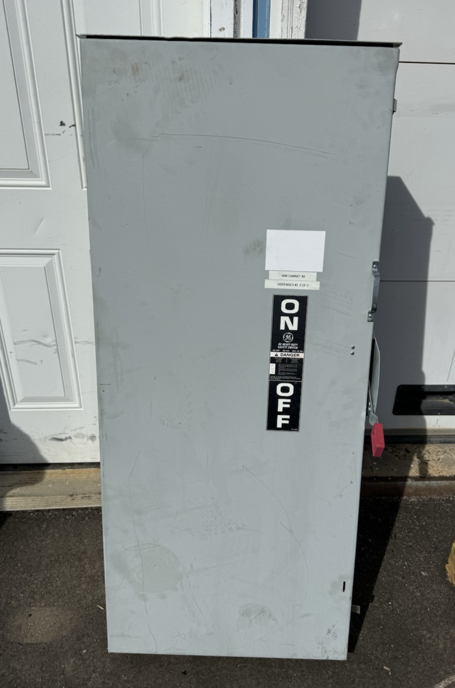 TH3365R GE 400 Amp 600V 3 Pole Fusible Nema 3R Outdoor Rated Disconnect Switch
