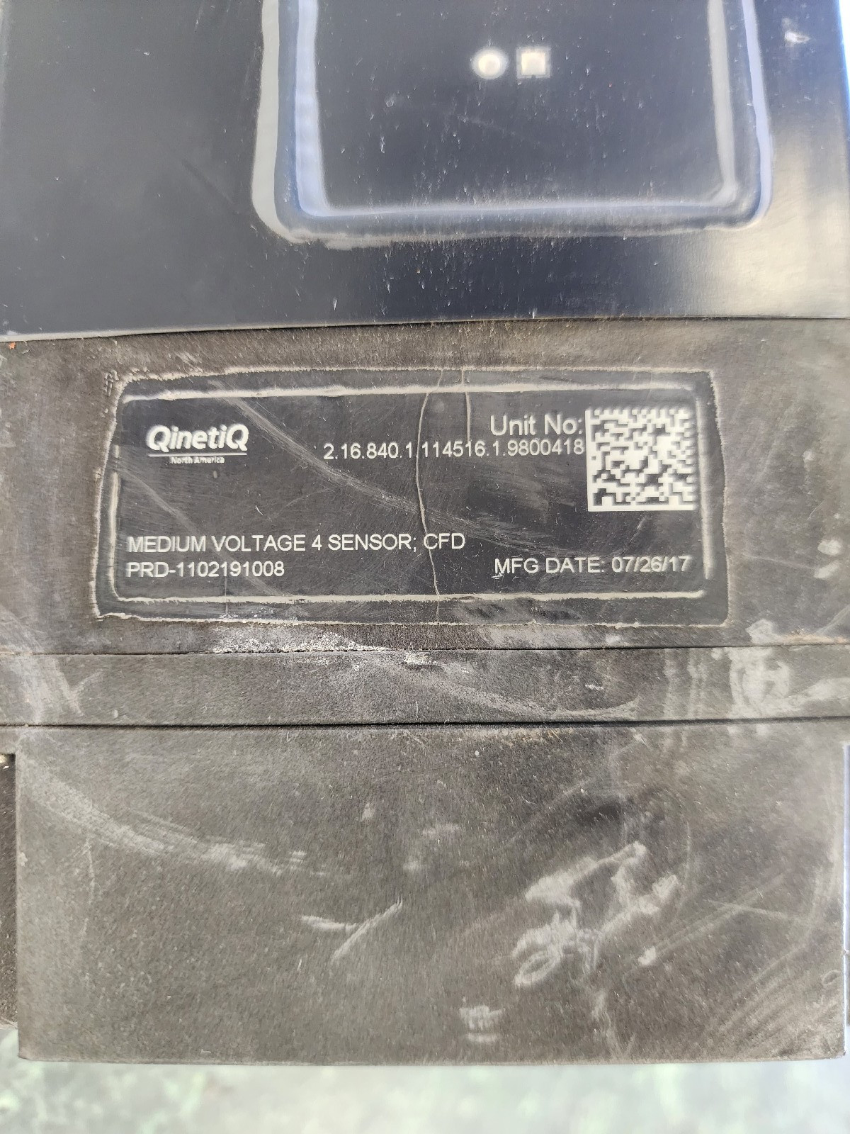 Untested QinetiQ LineWatch Medium Voltage 4 Sensor PRD-1102191008 – For Parts