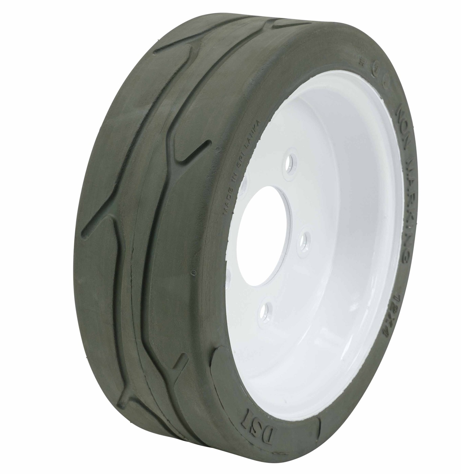 (4 Pack) SkyJack 158437 Scissor Lift Tires 12 x 4, – Plain | Non-Marking Whee…