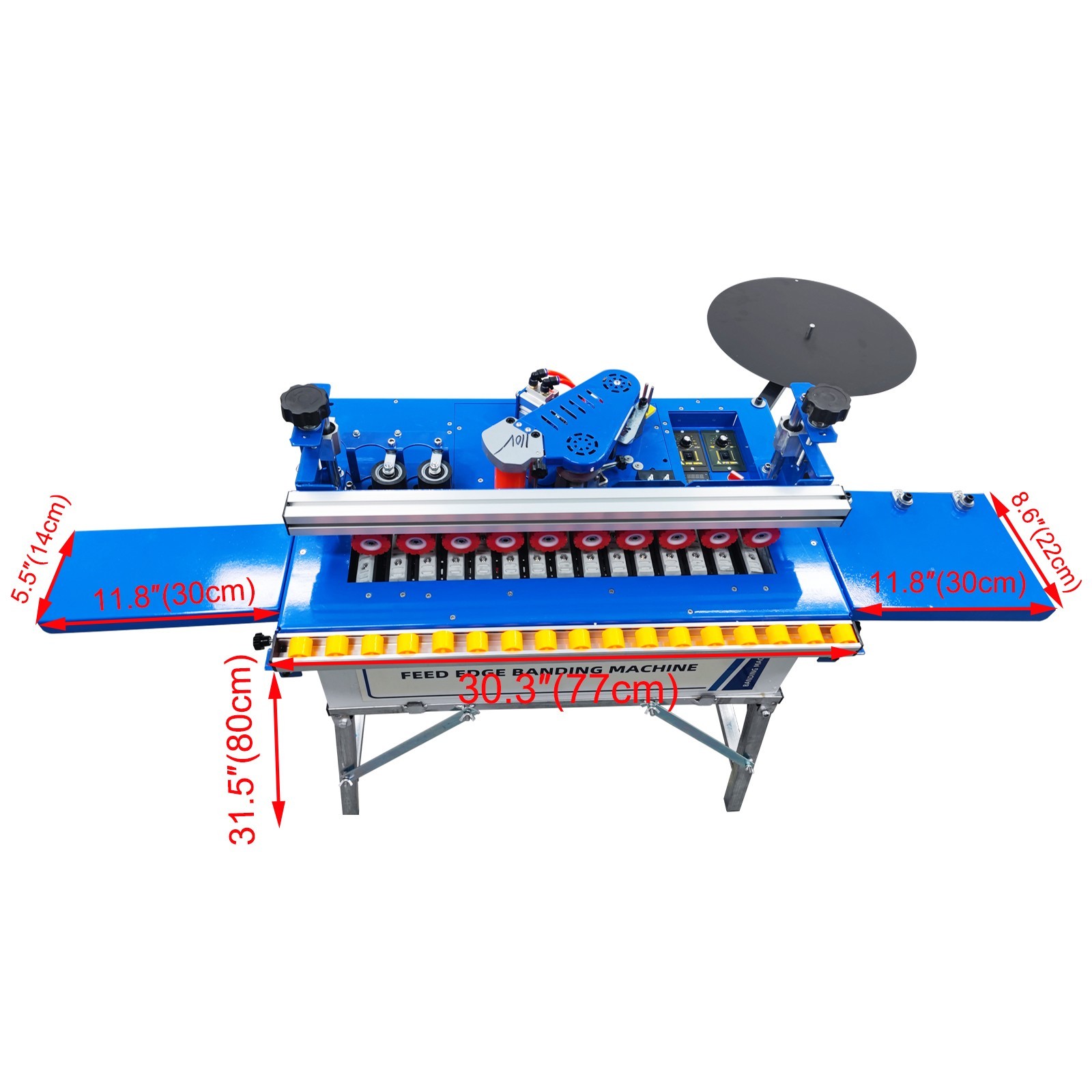 110V Automatic Woodworking Curved and Straight Edge Banding Machine 1200W/1.6HP