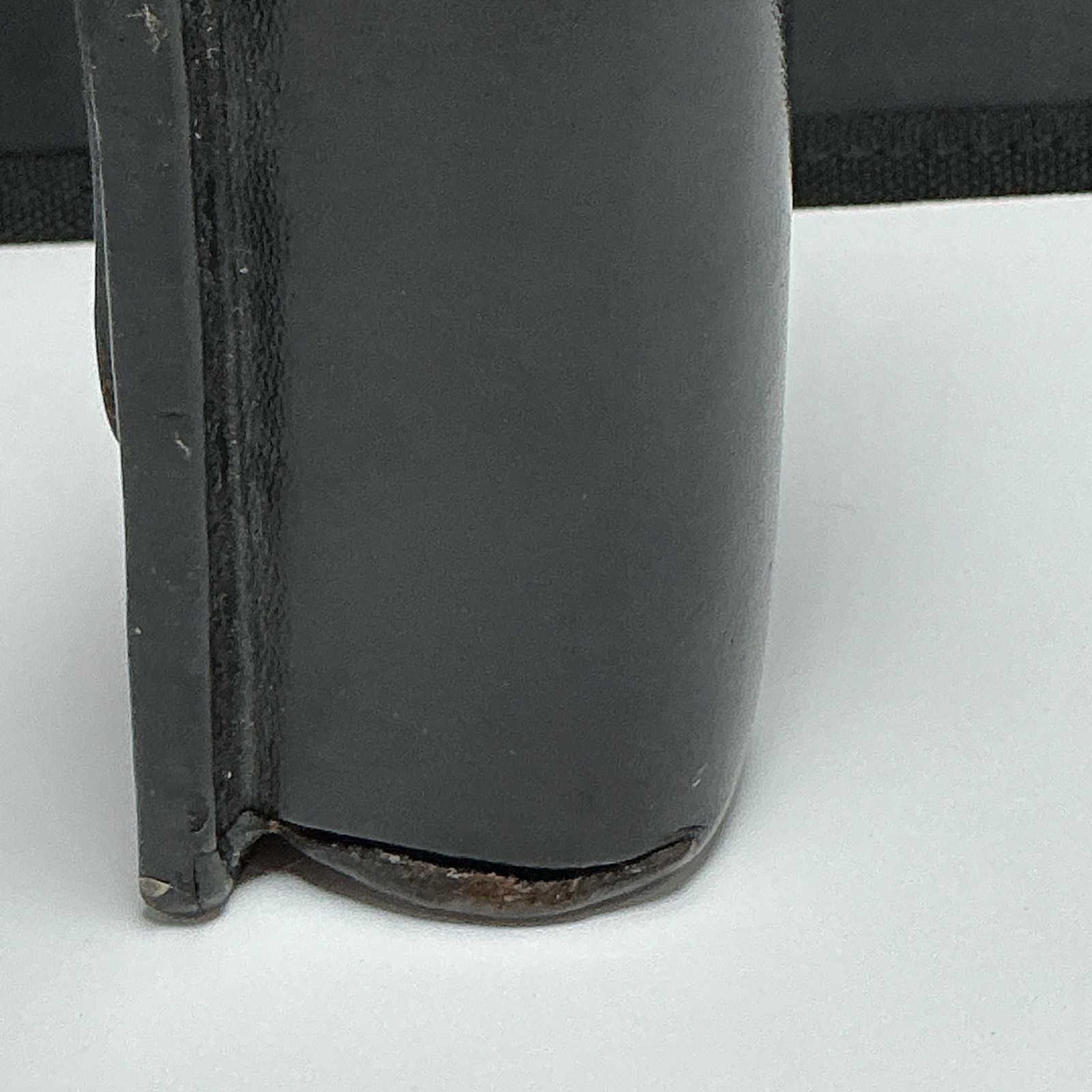 Black Molded Leather Flashlight Pouch Duty Belt Holder Stinger 26110