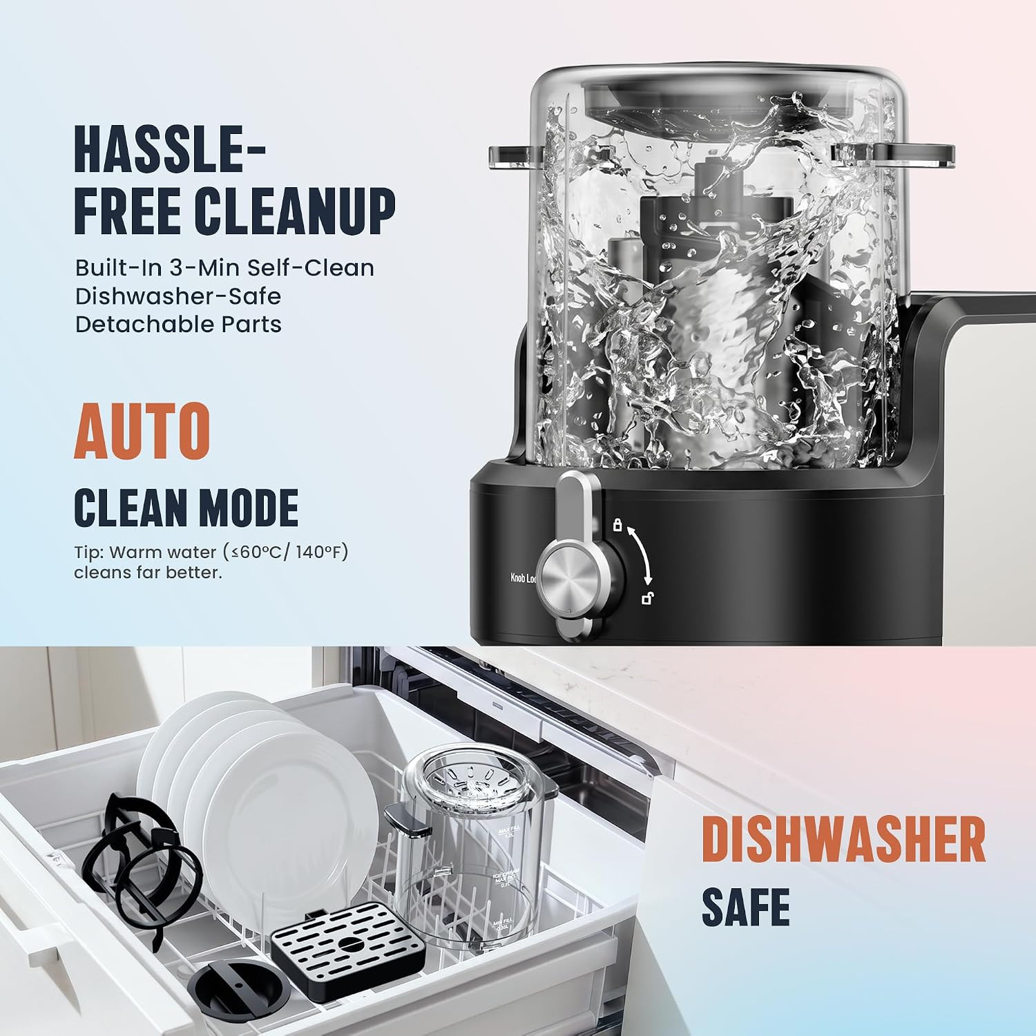 2-In-1 Slushie Machine & Soft Serve Ice Cream Maker with 6 Presets | 15-Min Fast
