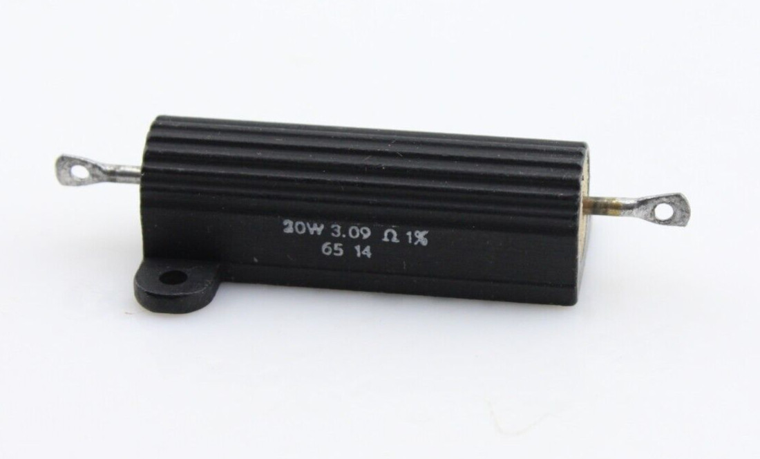 New Qty 1 SAGE SILICOHM 3.09Ω 20W 1% Power Resistor RE75G3R09 Heatsink NOS USA