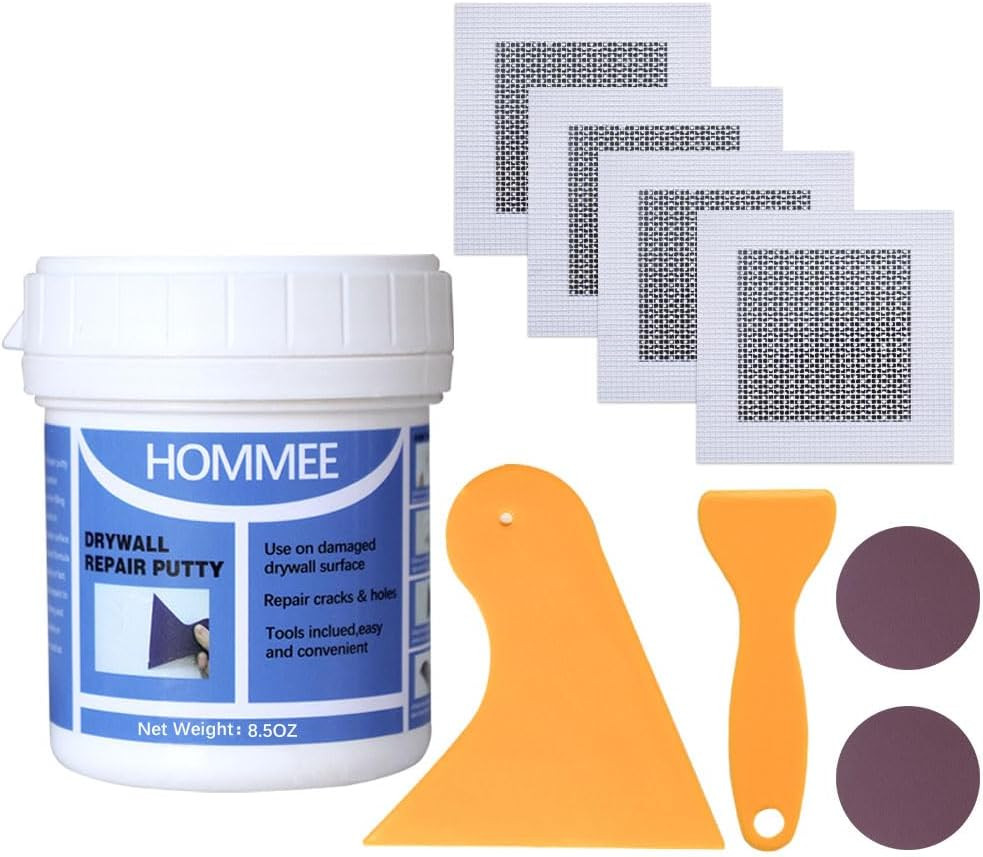 Drywall Repair Kit,Drywall Hole Patch Repair Kit to Fix Wall Surface Holes and C