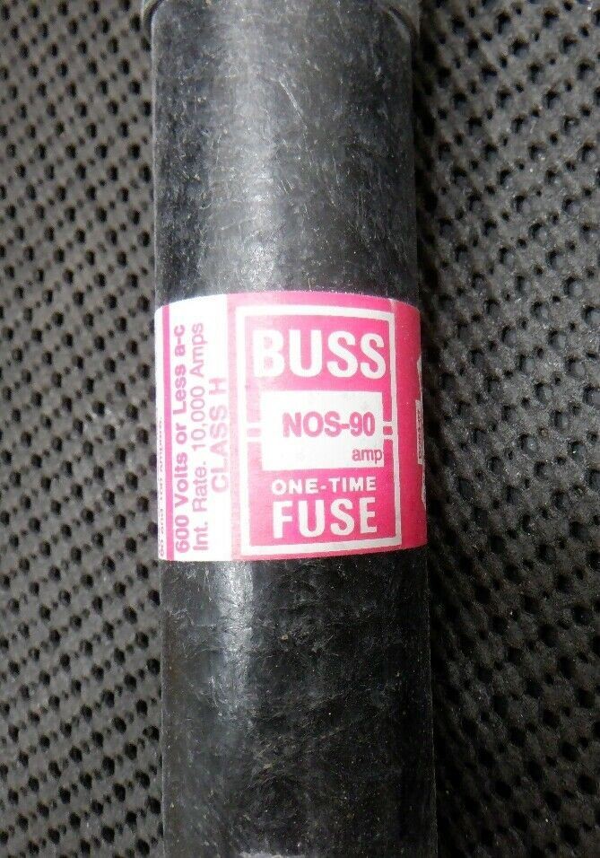 Bussmann NOS-90 Class H 90A 600V One-Time Fuse NOS 90