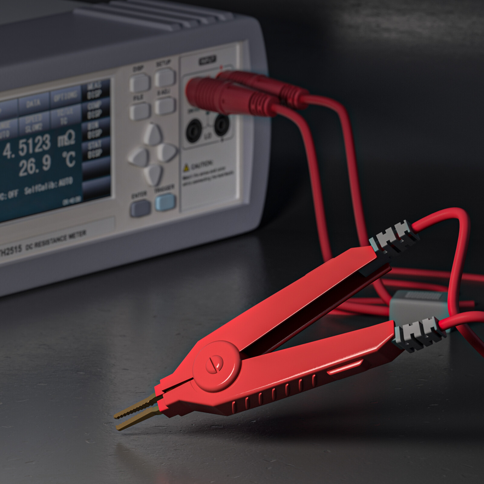 LCR Meter Test Leads Terminal Kelvin Clips Cable Wires to 4mm Banana Plugs