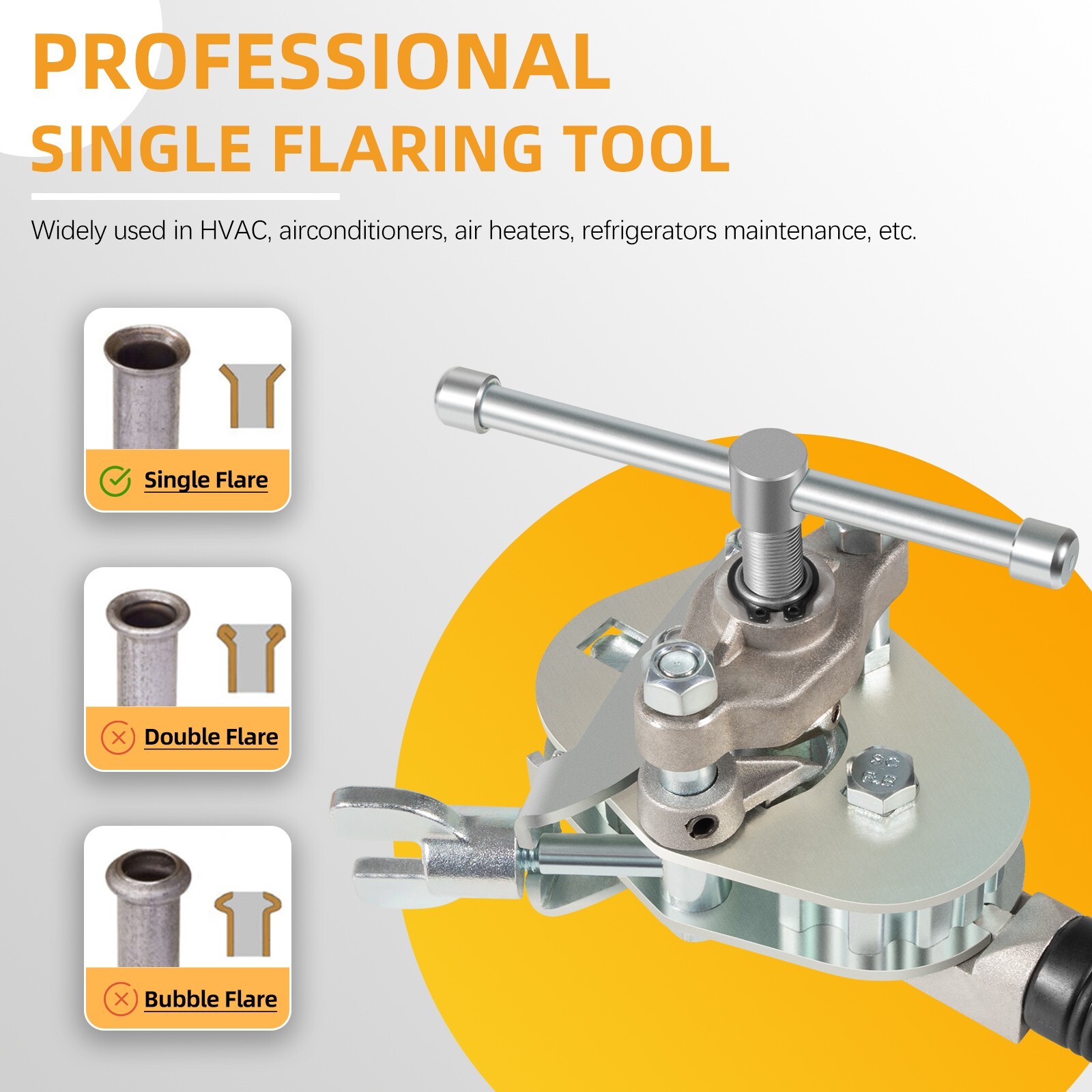 945TH-BPD Flaring Tool for Soft Metal Tubing, 45 Degree Single Flare Tool