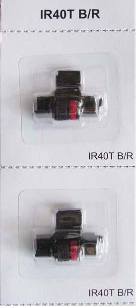 (1 Pack) Casio HR-100TM Calculator Ink Roller, IR-40T Black Red