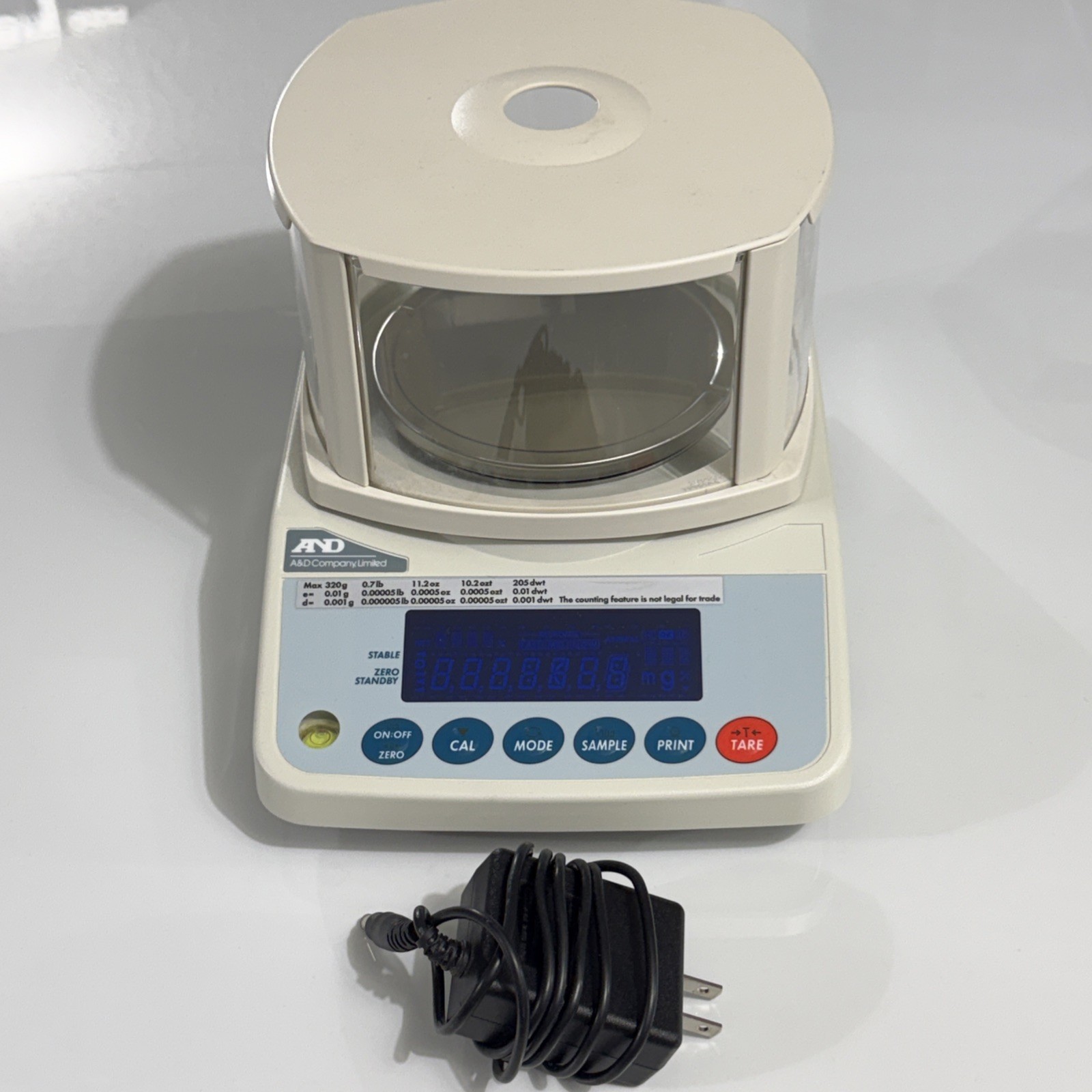 A&D FX-300iN Top Loading Laboratory Balance NTEP Scale w/ Draft Shield