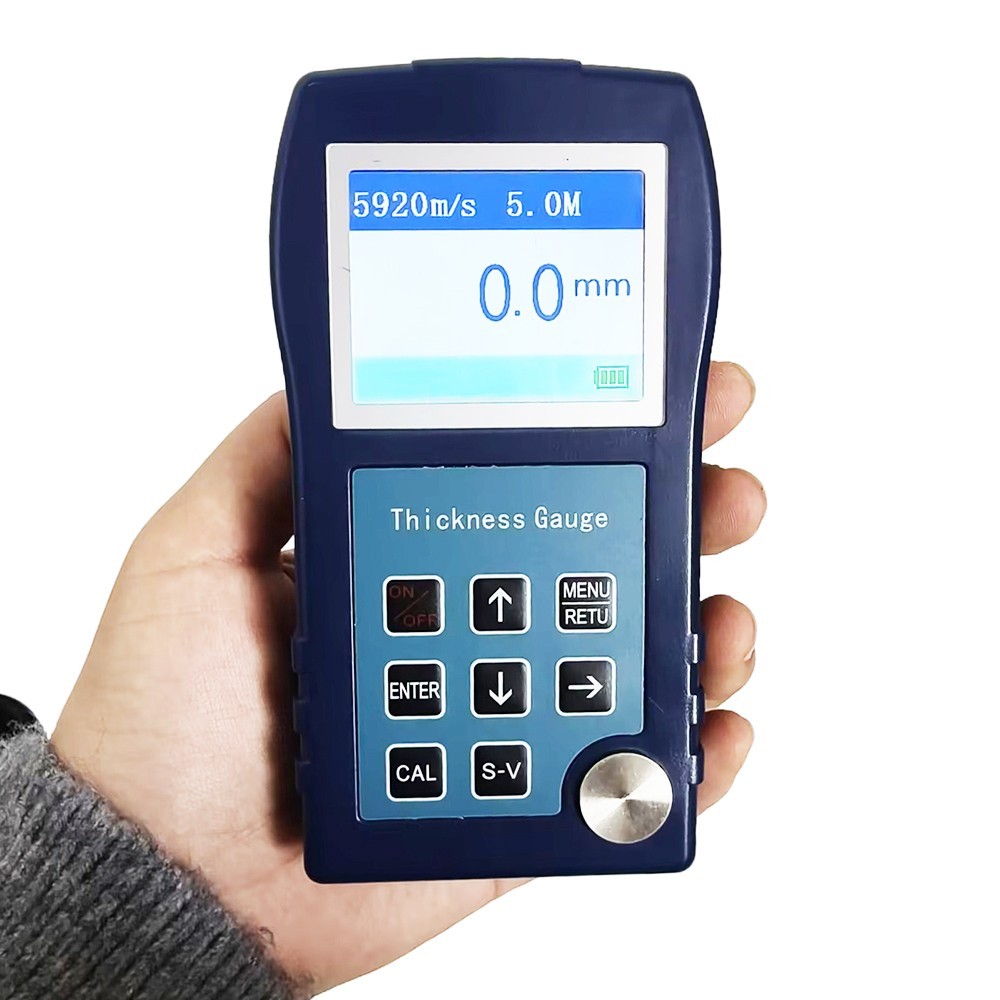 Digital Ultrasonic Thickness Tester Gauge Steel Copper Metal Plastic 0.9-300mm