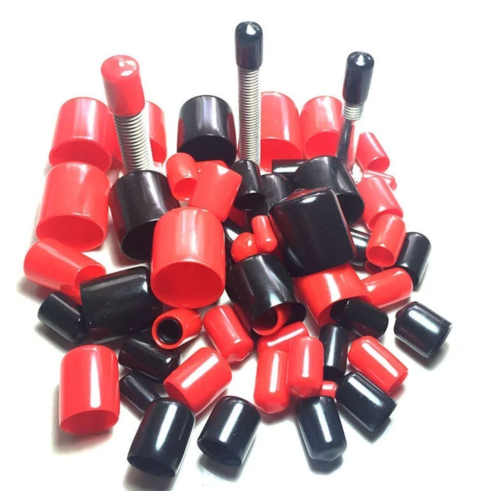 25-100Pc Vinyl Rubber Round End Cap Cover Plastic Pipe Tube Hub Thread Protector