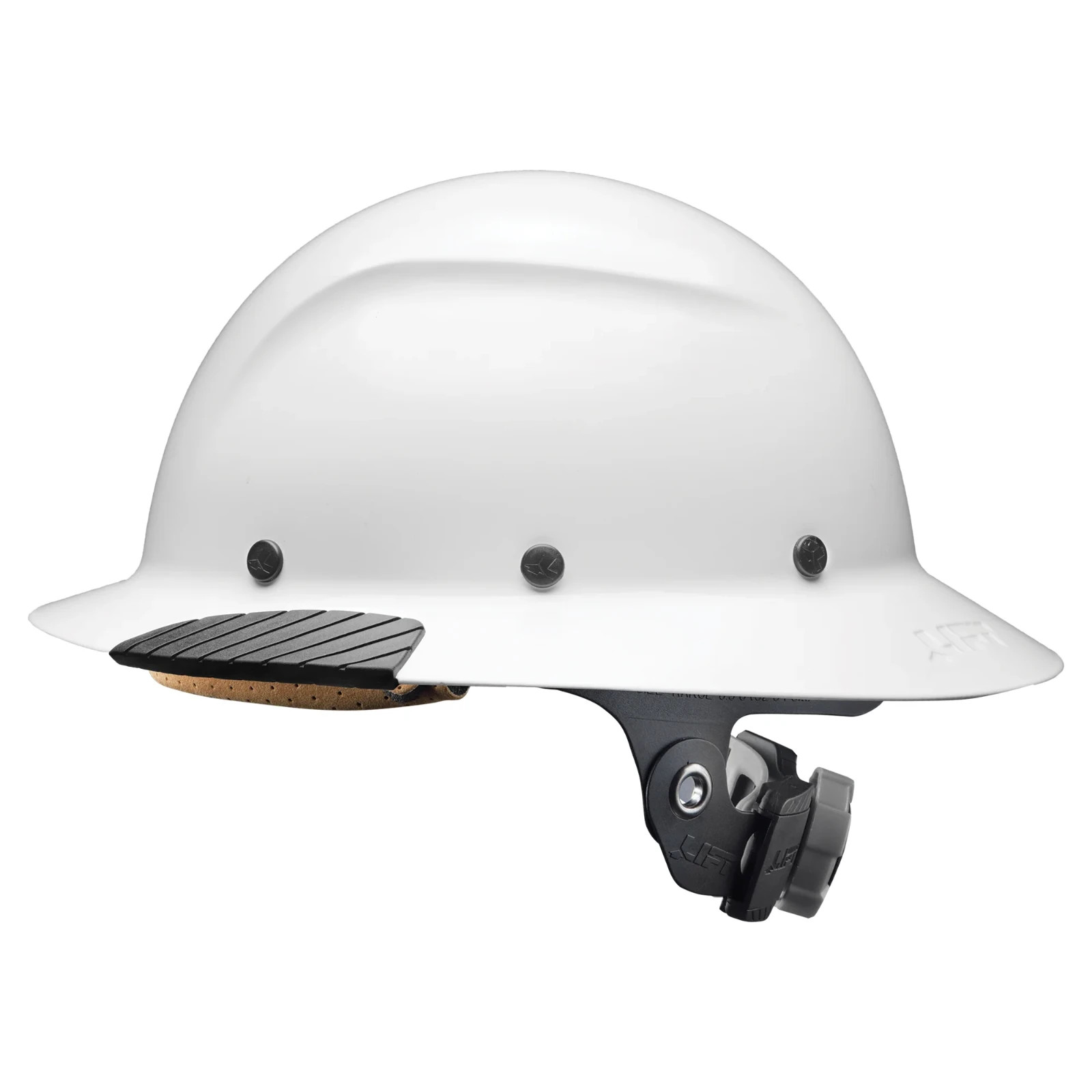 LIFT Safety HARD HAT, NEW! HDF-15WG DAX WHITE, Full Brim w/ Ratchet Suspension