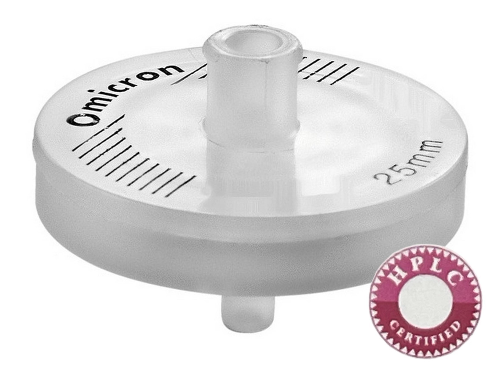 OMICRON® Hydrophilic PVDF Syringe Filters, Gamma STERILE, 25mm, 0.2µm, 25/Pack