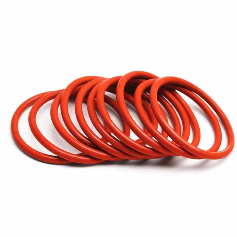 Food Grade O-Ring 5mm Cross Section 18mm-90mm OD Red Silicone Seals O-Rings