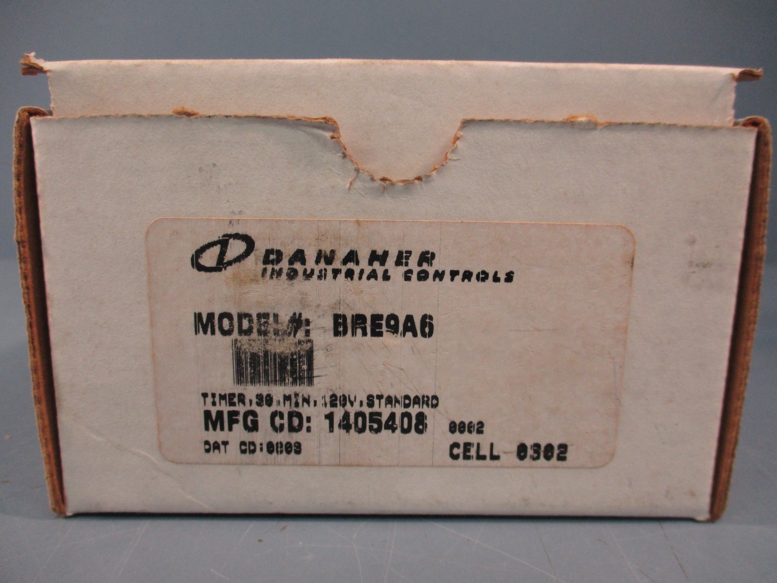 Danaher Industrial/Eagle Signal BRE9A6 Relay Timer 0-30 min on Delay 120V