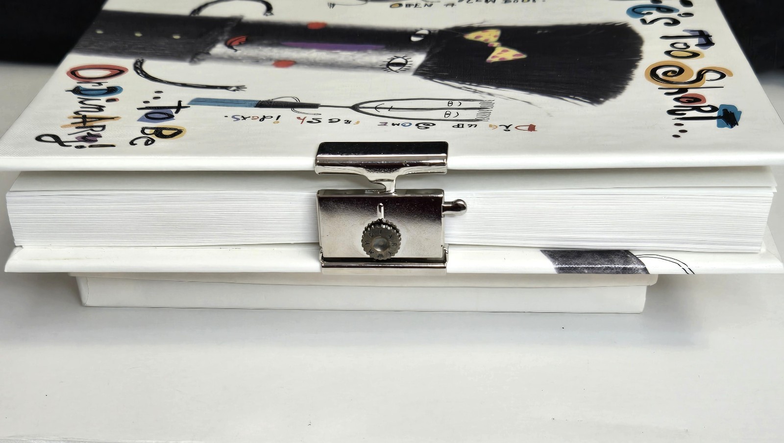 HALLMARK Hard Cover Diary/Journal w/Combo Lock – Life’s Too Short To Be Ordinary