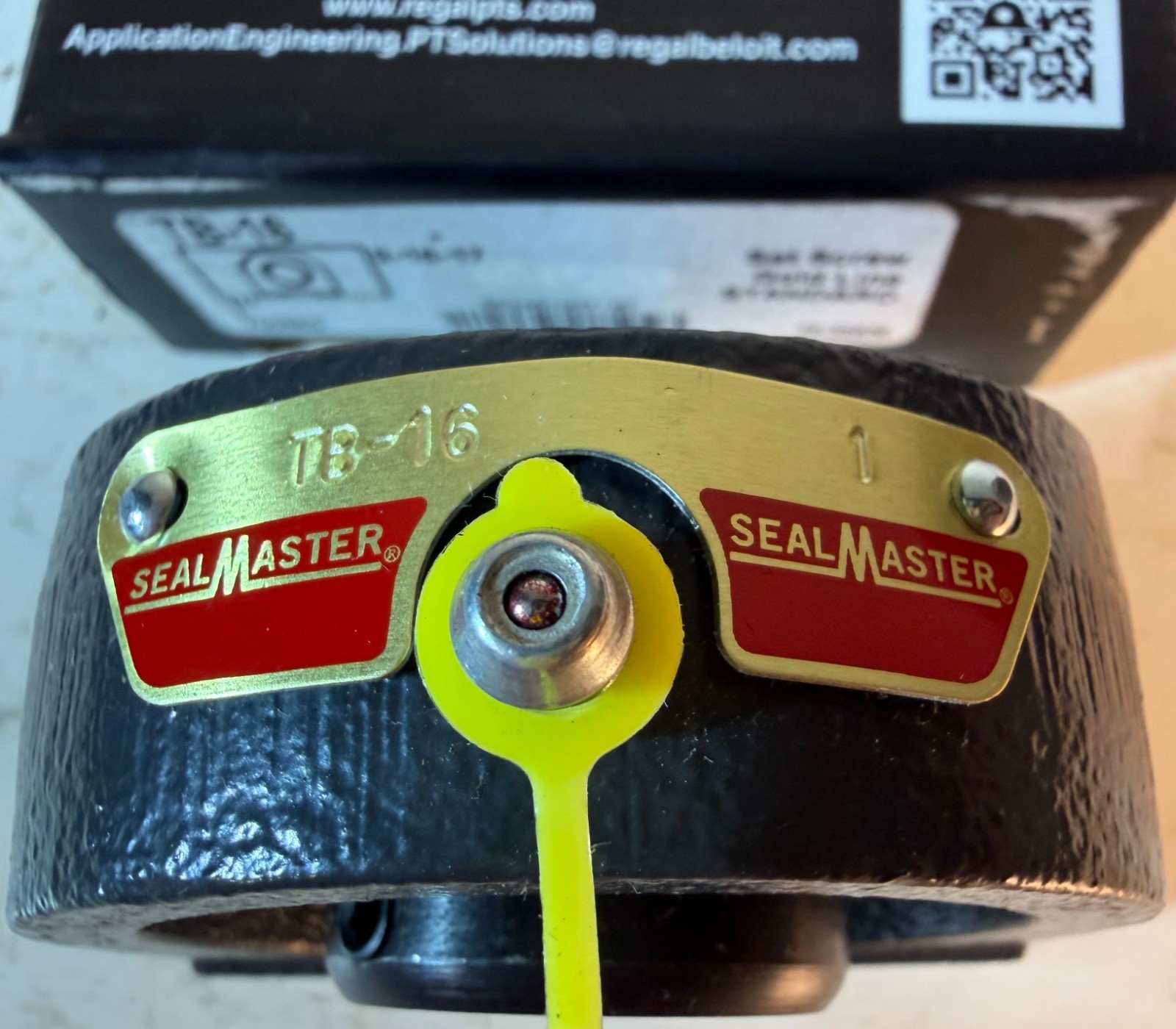 SEALMASTER TB16 BEARING, 1″ BORE, TAPPED BASE, FREE SHIPPING
