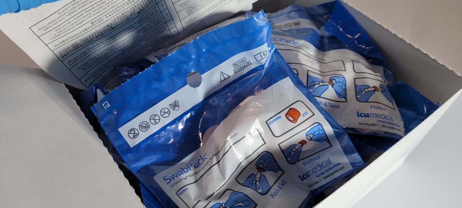 ICUMEDICAL Swabcap SCXT3-10-2000 Exp. Date 08/2026 – Quantity Of 250