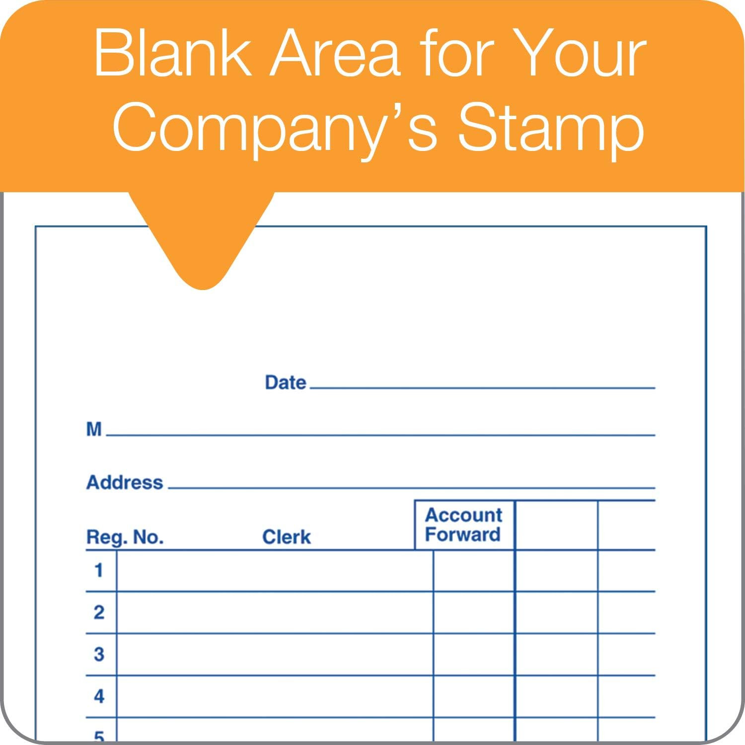 General Purpose Sales Book, 2-Part, Carbonless, White/Canary, 3-11/32 X