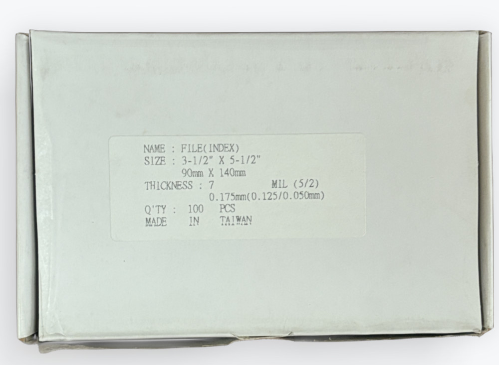 100-Pack Laminating Pouches 3-1/2″ x 5-1/2″ – 5 Mil Thickness Universal Standard