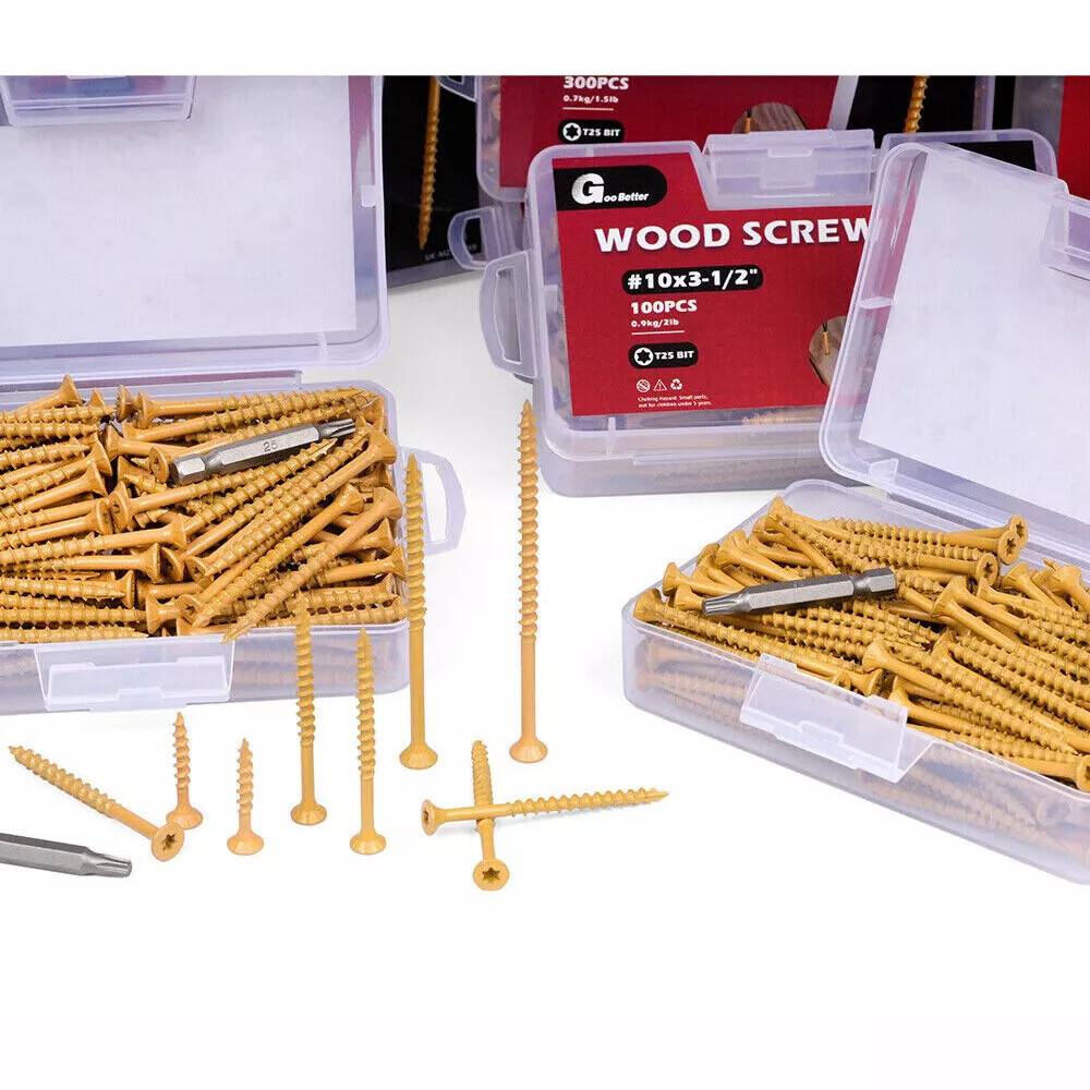Torx T25 Star Flat Head #8 #9 #10 Wood Screws Deck Screws Self Tapping Screw Set