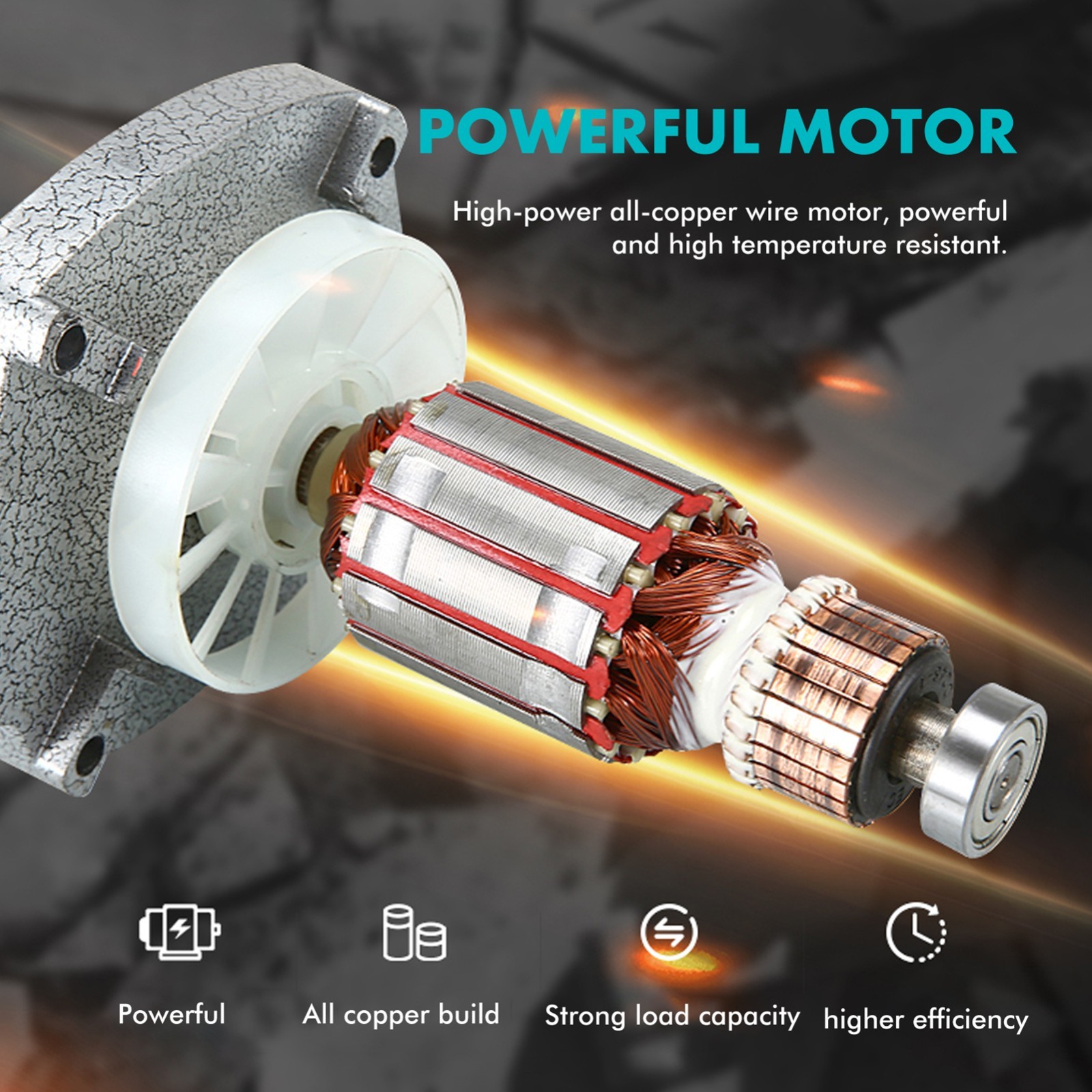 2500W Electric Cement Mixer Handheld 6 Speed Paint Concrete Mixing Machine US