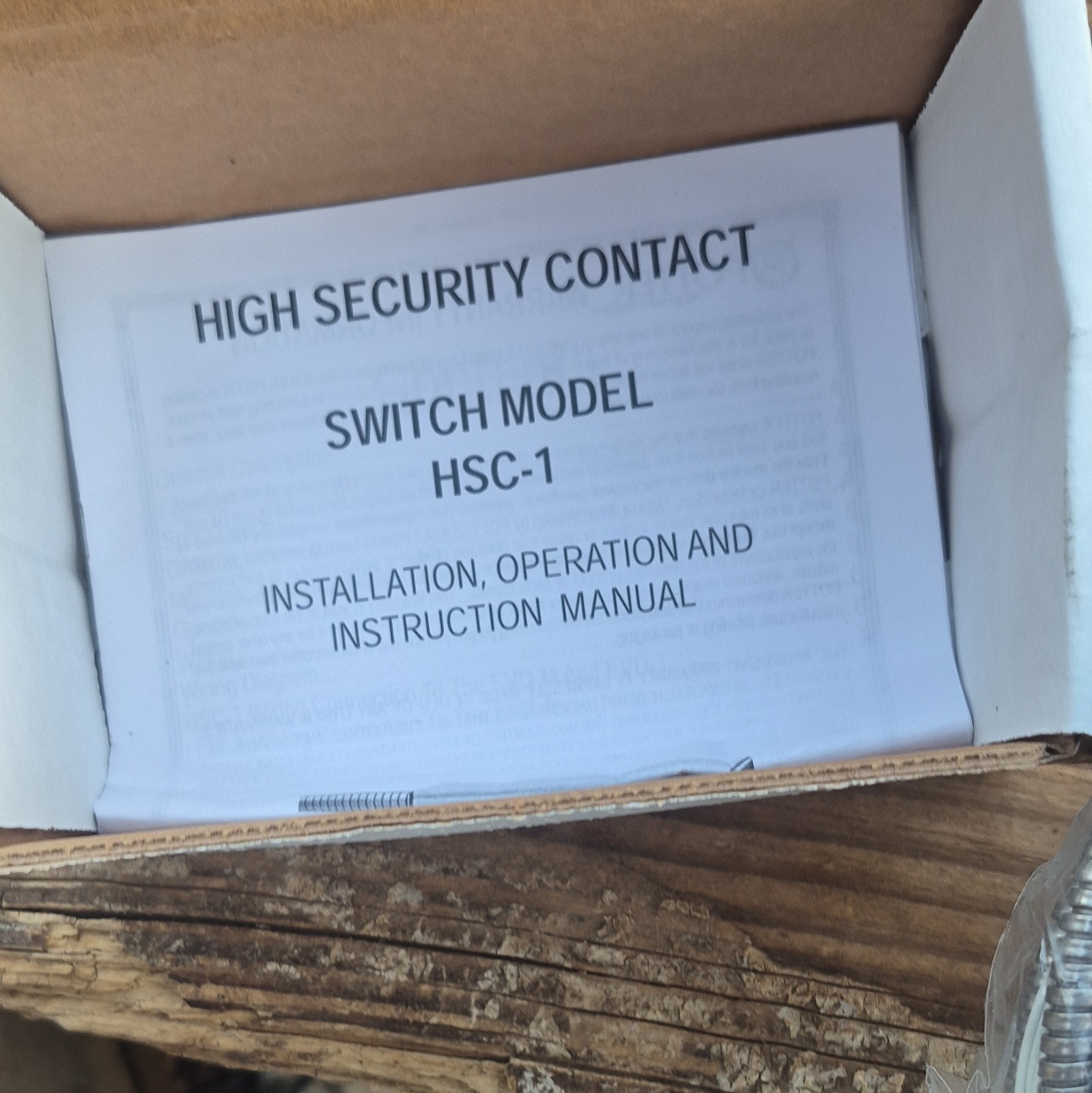 Potter Electric Signal HSC-1 High Security Switch Contact Level I MPN 2020350