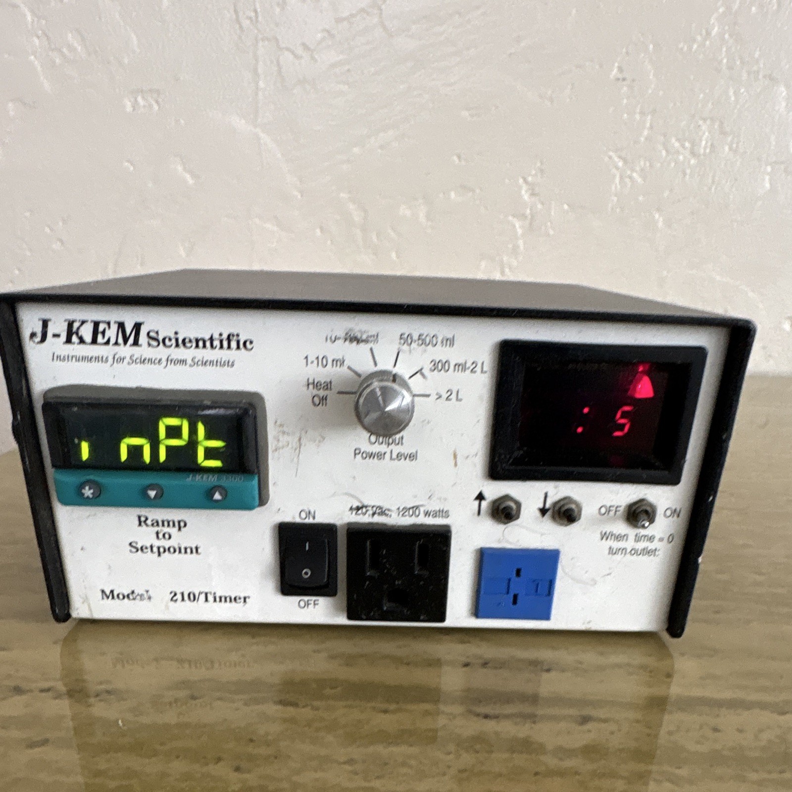 J-KEM Scientific 210/Timer Power Controller Unit w/ Timer Display, Lab Use