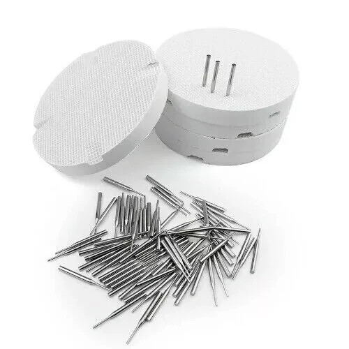 20 Pcs/Bag Lab Dental Tray Metal Pins For Supplies Honeycomb Firing Tray Model