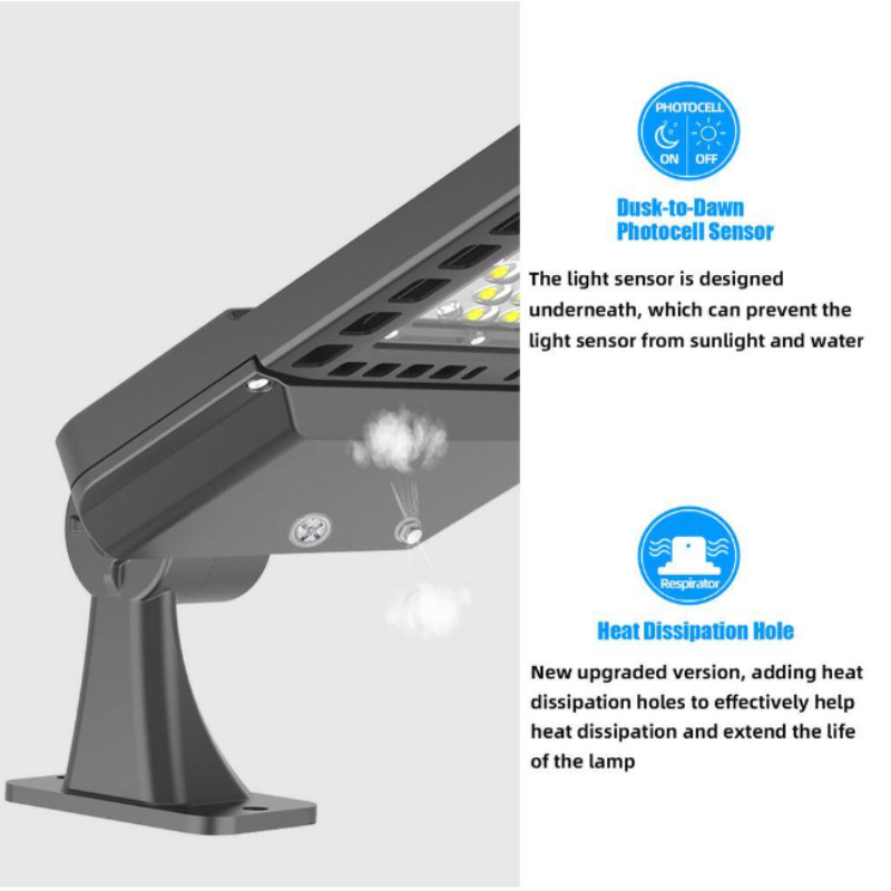 LED Parking Lot Lighting Shoebox Street Pole Light Dusk to Dawn 300W Arm Mount