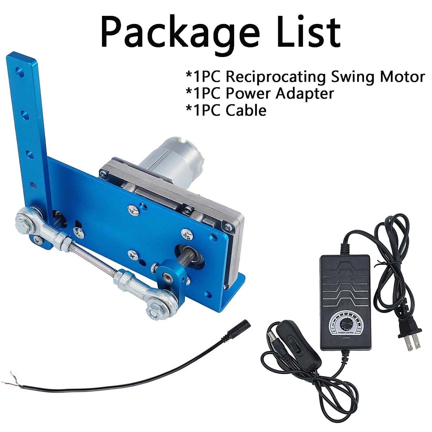 DIY Design 24V Reciprocating Swing Motor 20-120 Degrees Adjustable Speed 90rpm