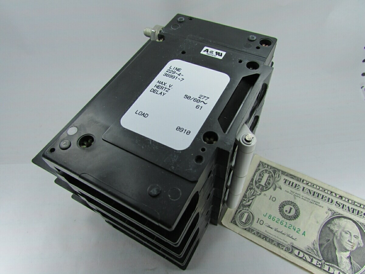 Airpax Sensata 60A 4-Pole Circuit Breakers 229-4-36991-7 Magnetic Trip Hydraulic